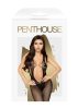 Penthouse Forbidden Fruit - V-kivágásos, nyitott overall ,fekete. Méret:S-L