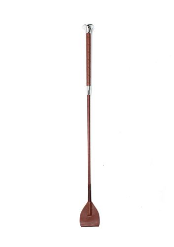 Rimba - Bőr lovaglópálca,barna-67cm.