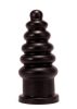 Butt plug bordás,23cm-fekete.