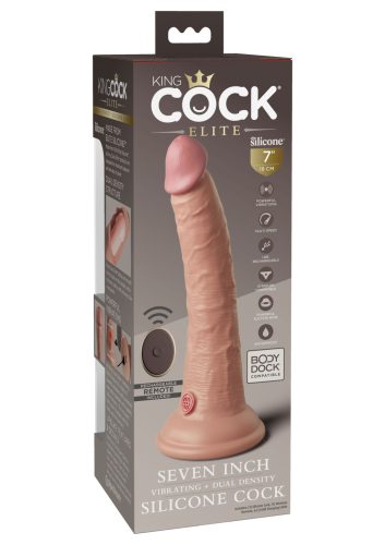 King Cock Elite vibrator,távirányítós,akkus -18cm.