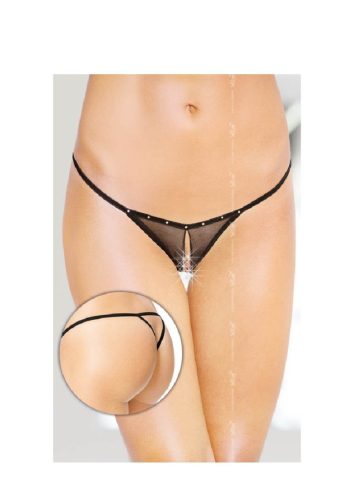 Randi tanga-strasszos. Fekete,Méret:S-L