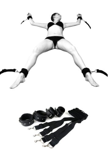 Miami ágybetéthez rögzítő bondage szett.