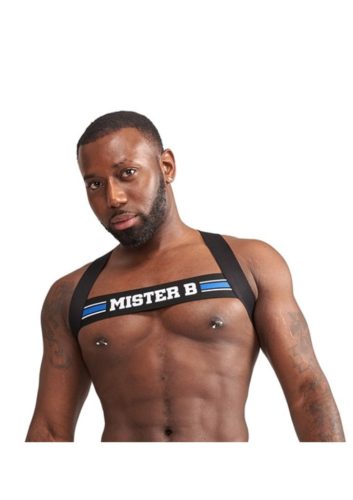 Urban Club harness X-back Striped-kék.