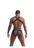 Urban Club harness X-back Striped-kék.