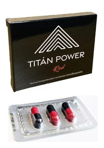 Titán Power Red potencia - 3db kapszula.