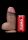 FAT Nature cock dual layered, silicone,brown.