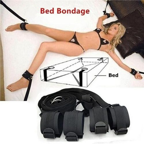 Basic ágybetéthez rögzítő bondage szett.