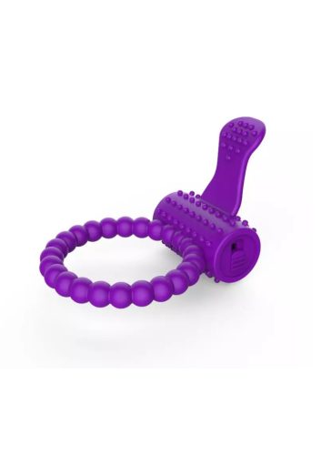 Bobbi lila szilikon vibro péniszgyűrű.
