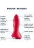 Satisfyer Rotator Plug 1 - akkus, forgó gyöngyös anál vibrátor.