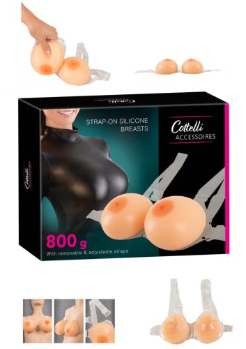 Szilikon push-up felcsatolható mellek ,2x400g.