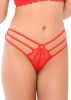 Lace string with straps. Piros,MéretS/M