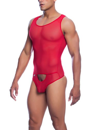 MOB Sexy Sheer Body-piros. Méret:S/M