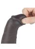 Dual Layered Silicone Rotator Brown,akkus,távirányítós-20cm.
