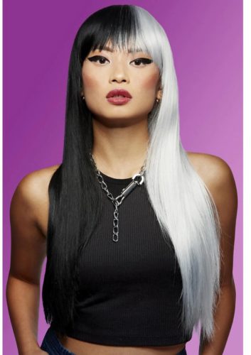 Manic Panic fekete,fehér paróka.