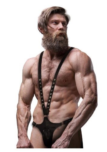 ECO LEATHER BODY STRAP HARNESS MEN.
