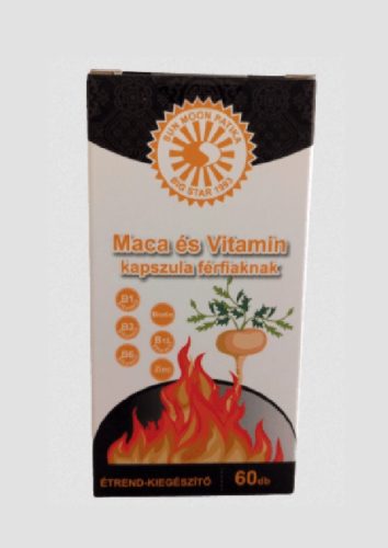 Maca Perui Zsázsa Kapszula Férfiaknak, vitaminokkal 60db, 500mg.