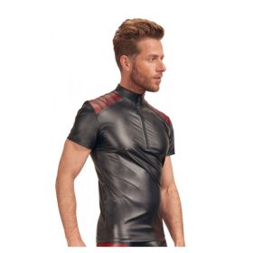 VEGA T-shirt Black-Red. Méret:L