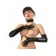 LATEX - hosszú, unisex kesztyű, fekete Méret:M