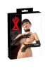 LATEX - hosszú, unisex kesztyű, fekete Méret:L