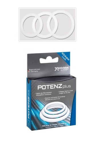 POTENZplus-3db-os szilikon péniszgyűrű.