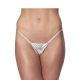 Danielle ezüst micro tanga. Méret:S-L