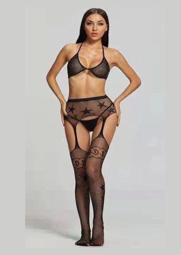 Jessica nyitott necc harisnya.