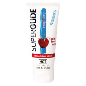 Superglide Edible lubricant -málna-75ml.