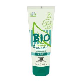   HOT Bio 2IN1-vízbázisú síkosító- és masszázsgél-200ml.