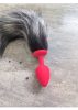 Fox szilikon plug -piros.