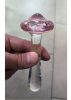 Üveg pink mushroom anal plug.