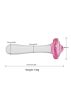 Üveg pink mushroom anal plug.