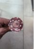 Üveg pink mushroom anal plug.