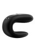 Satisfyer Double Fun - okos, akkus, vízálló, rádiós párvibrátor ,fekete.