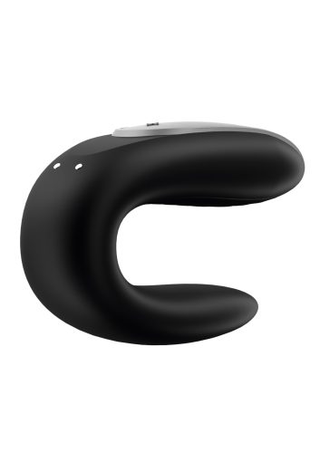 Satisfyer Double Fun - okos, akkus, vízálló, rádiós párvibrátor ,fekete.