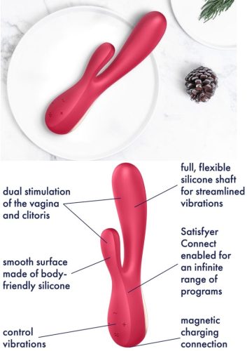 Satisfyer Mono Flex-okos, akkus vibrátor. Pink