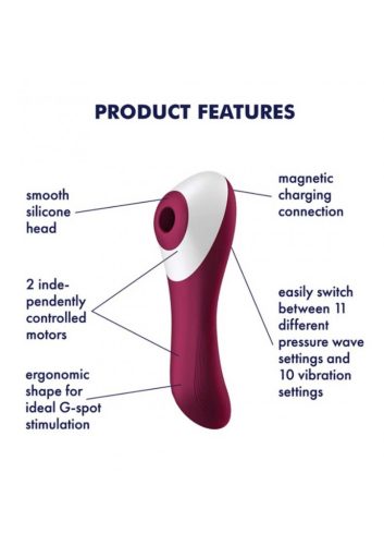 Satisfyer Dual Crush - akkus hüvelyi és csikló vibrátor.