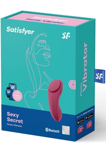 Satisfyer Sexy Secret - okos, akkus, vízálló csiklóvibrátor,bordó.