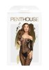 Penthouse Dreamy Diva - cikk-cakkos, carmen overall ,fekete. Méret:XL