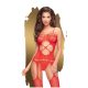 Penthouse Hot Nightfall - cikk-cakkos, nyitott, necc szett. Fekete,Méret:XL