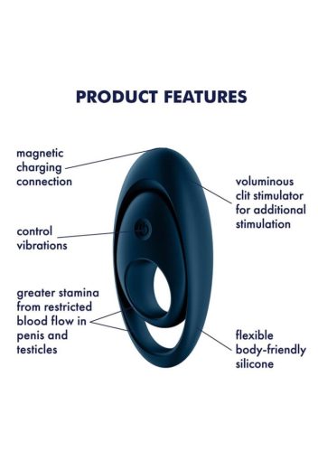 Satisfyer Glorious Duo - akkus, vízálló péniszgyűrű.