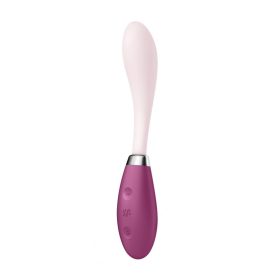   Satisfyer G-Spot Flex 3 - akkus G-pont vibrátor,pink-bordó.