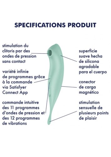 Satisfyer Twirling Pro - akkus, okos 2in1 csiklóvibrátor.