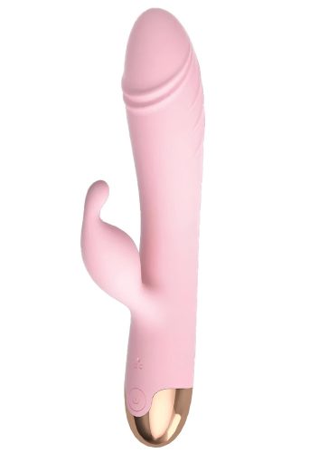 Pink rotáló szilikon vibri,akkus.