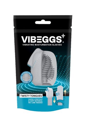 VIBEGGS - Twisty Tongues - Vibrating Masturbation Sleeve