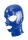 Latex Hood Open Eyes And Mouth BLUE. Méret:S