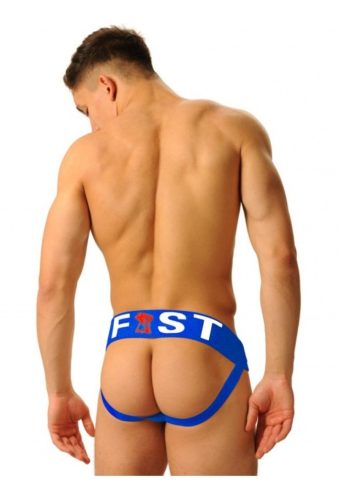 Jockstrap Fist Logo Blue. Méret:M
