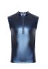 Tank top with zip Top Andio Metallic blue Méret:L