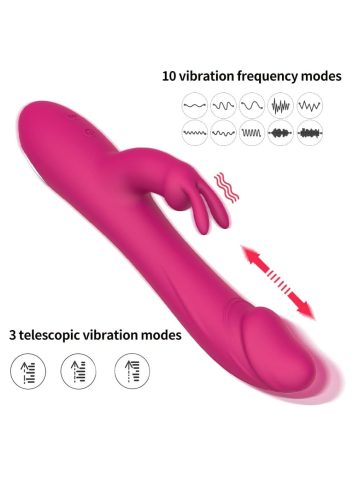 Alexis le-fel mozgó vibrátor,akkus Pink