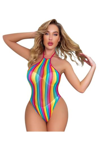 Bella szivárványos necc body Méret:S-L