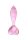 EUTIM pink üveg anal plug szívvel-12cm